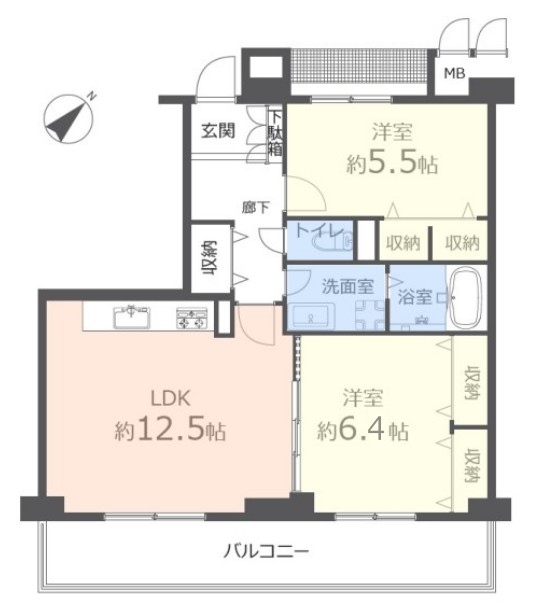 成増アクト1　4階　間取図